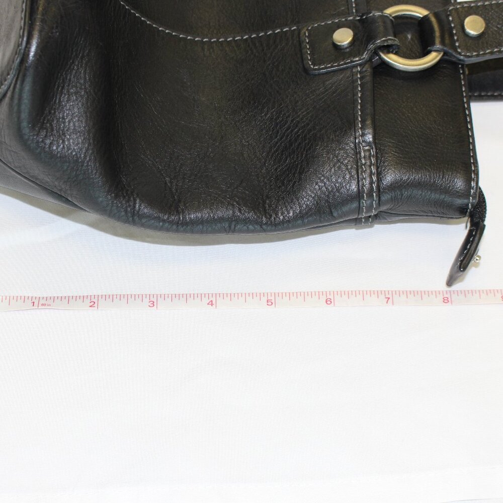Etienne Aigner Black Leather Handbag Shoulder Bag Purse - Picture 11 of 12